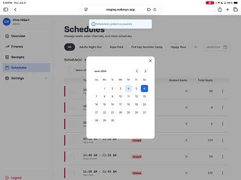 Edit your schedule