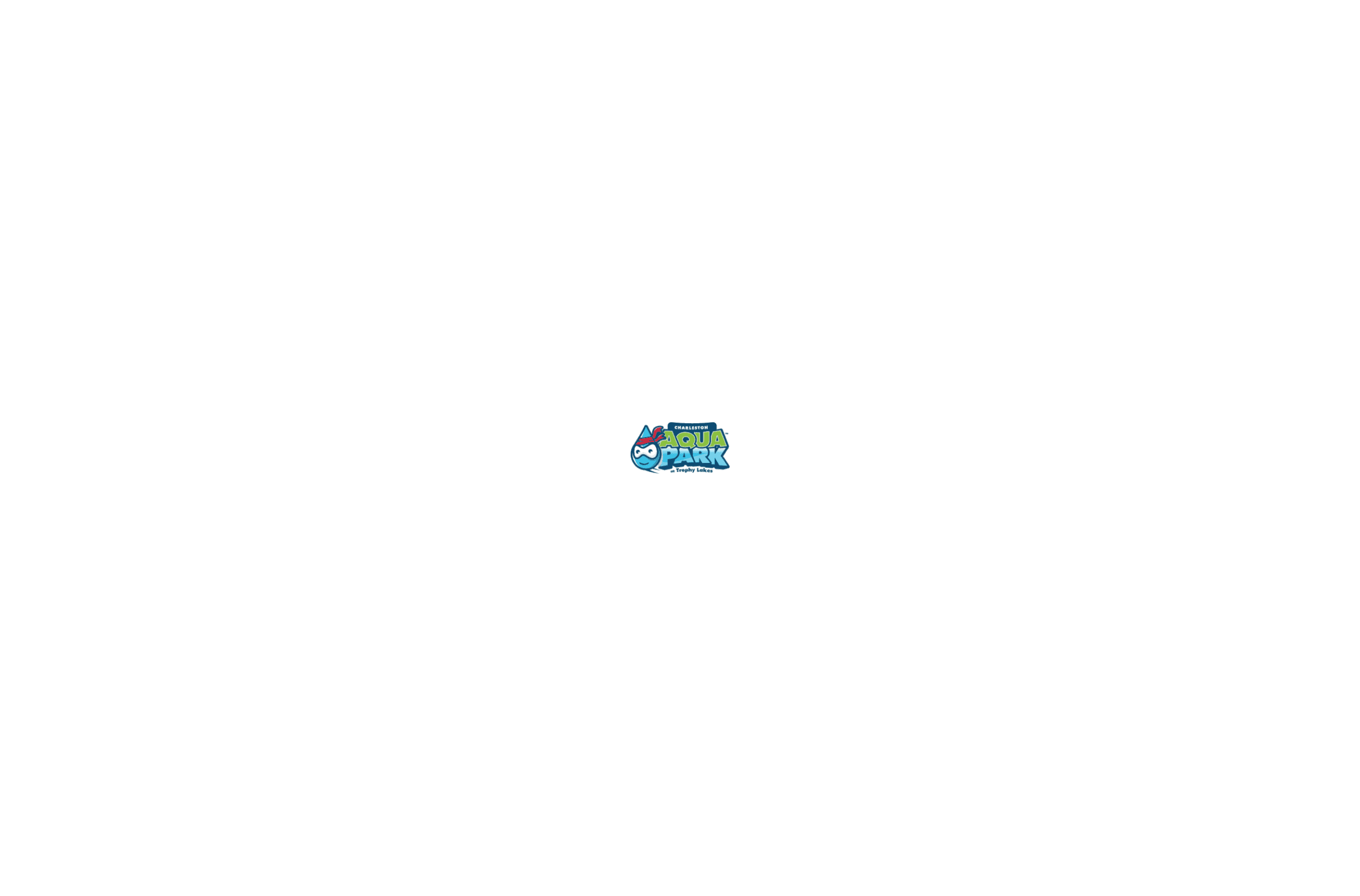 The tablet's idle screen, showing the park logo and waiting for a waiver